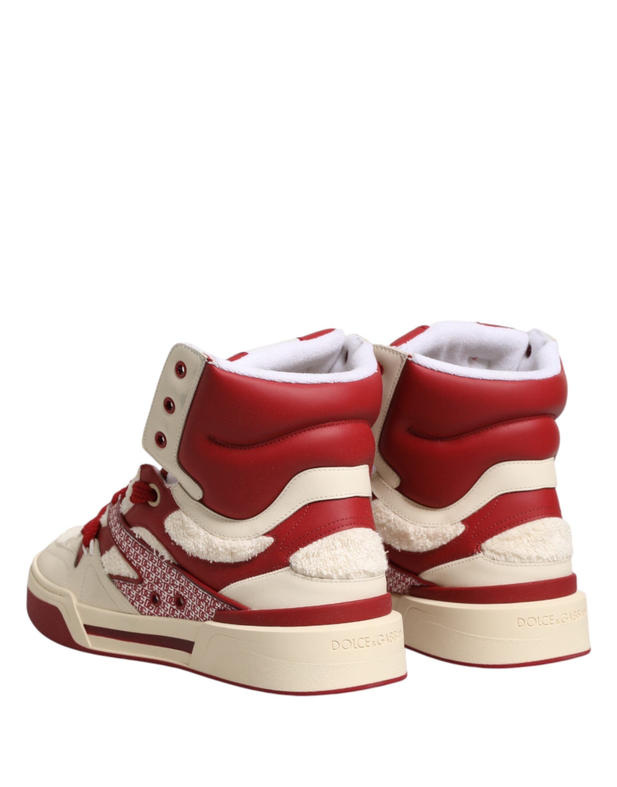 Dolce & Gabbana Weiße Rote Custom 2.Zero High Top Herren Sneaker Schuhe