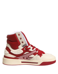 Dolce & Gabbana Weiße Rote Custom 2.Zero High Top Herren Sneaker Schuhe