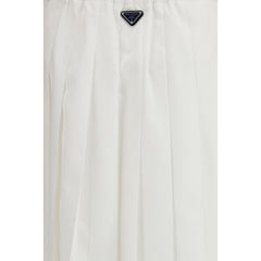 Prada Witte Katoenen Lange Rok
