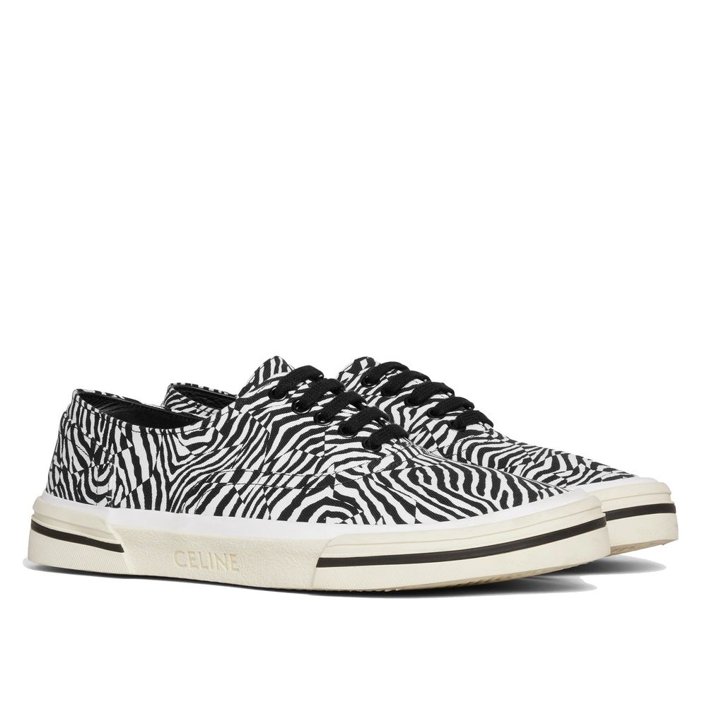 Celine Black Canvas Sneakers