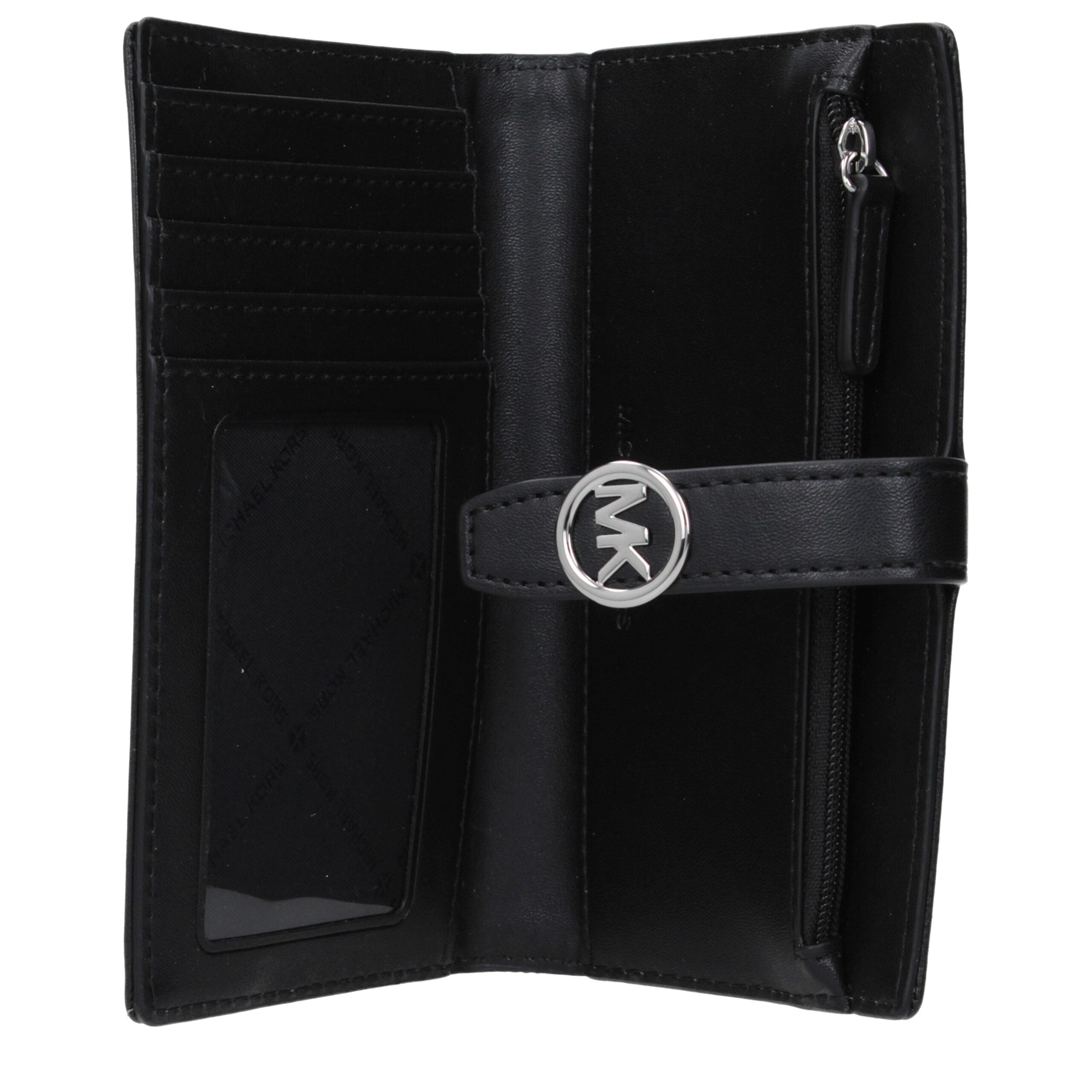 Michael Kors Schwarzes Stoffportemonnaie