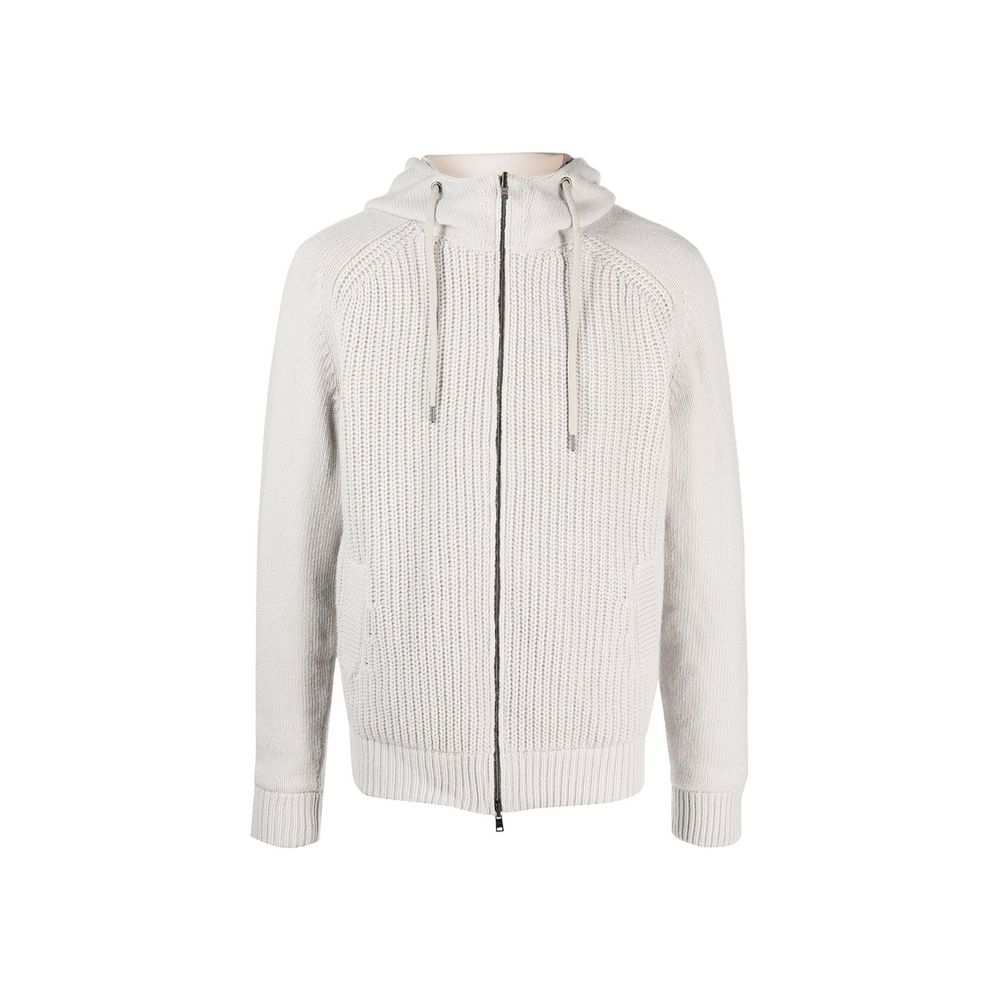 Herno Grijze wollen bomber