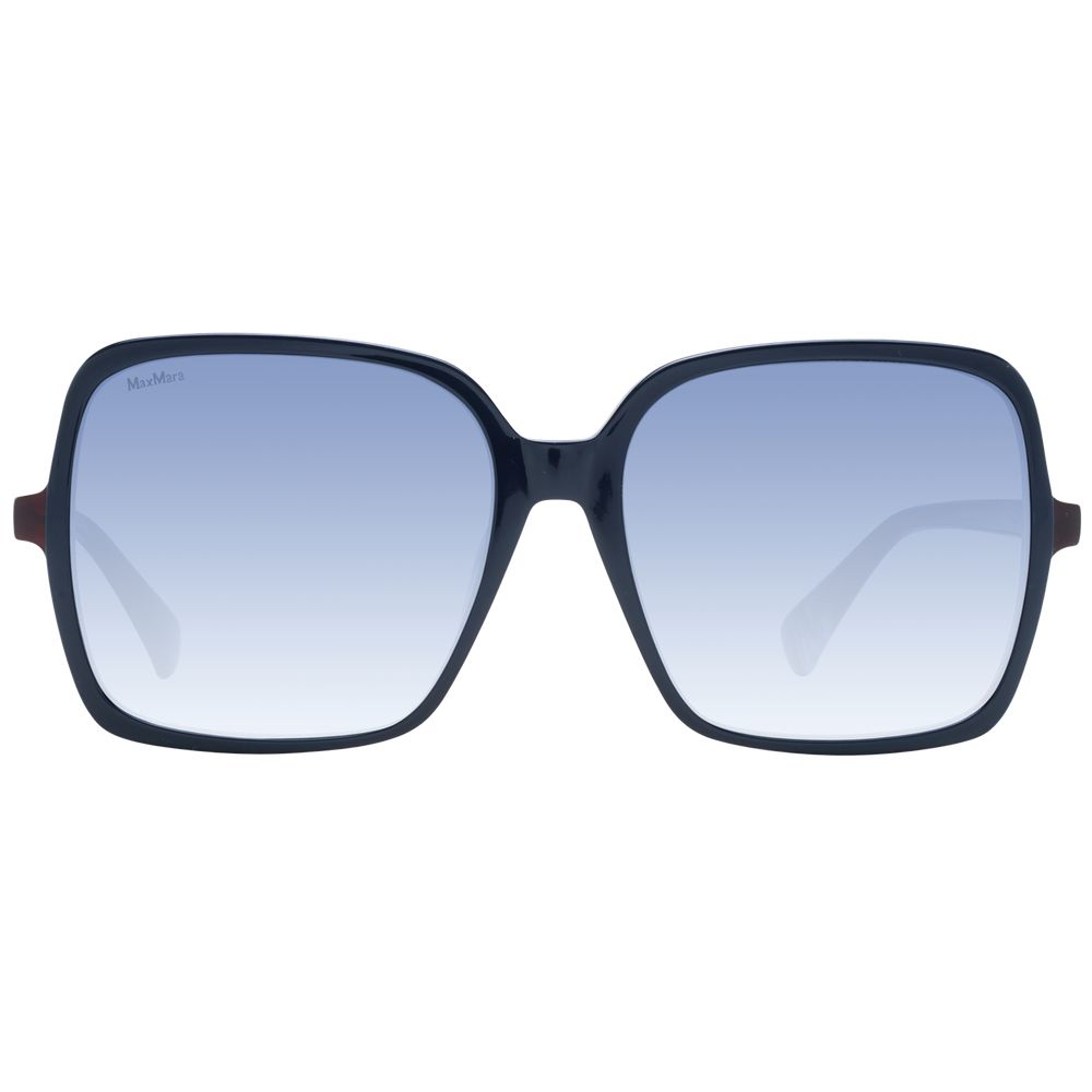 Max Mara Blauwe Kunststof Zonnebril