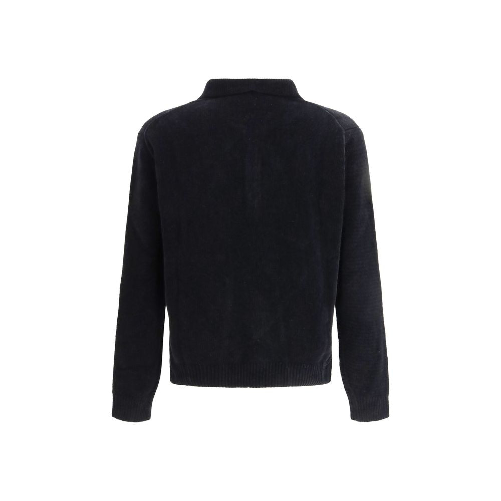 Zonnebloem Zwart Katoenen Poloshirt