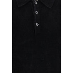 Zonnebloem Zwart Katoenen Poloshirt
