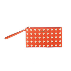 Michael Kors Oranje Leren Clutch