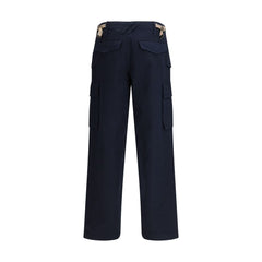 Burberry Blauwe Katoenen Cargobroek