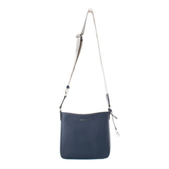 Michael Kors blauwe canvas crossbodytas