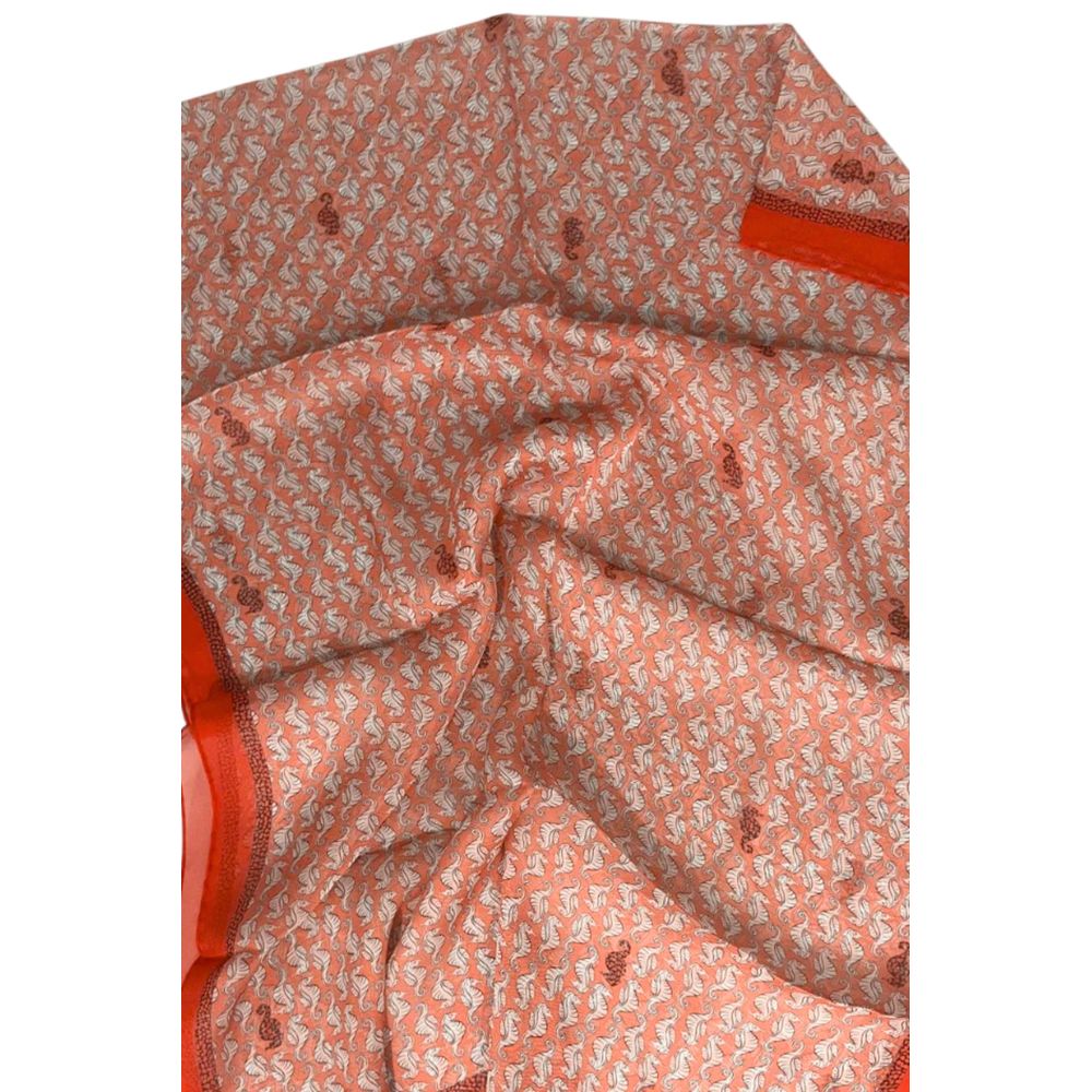 Borbonese rotes Seidenhalstuch für Damen