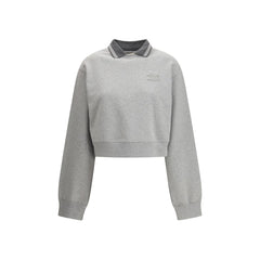 Miu Miu Grau Baumwoll-Sweatshirt