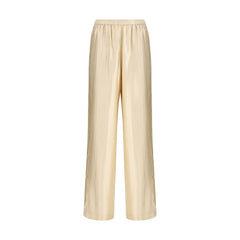 Loulou De Saison Beige Viscose Casual Pants