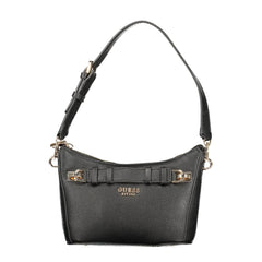 Guess Jeans Zwarte Polyurethaan Dameshandtas