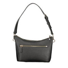 Guess Jeans Zwarte Polyurethaan Dameshandtas