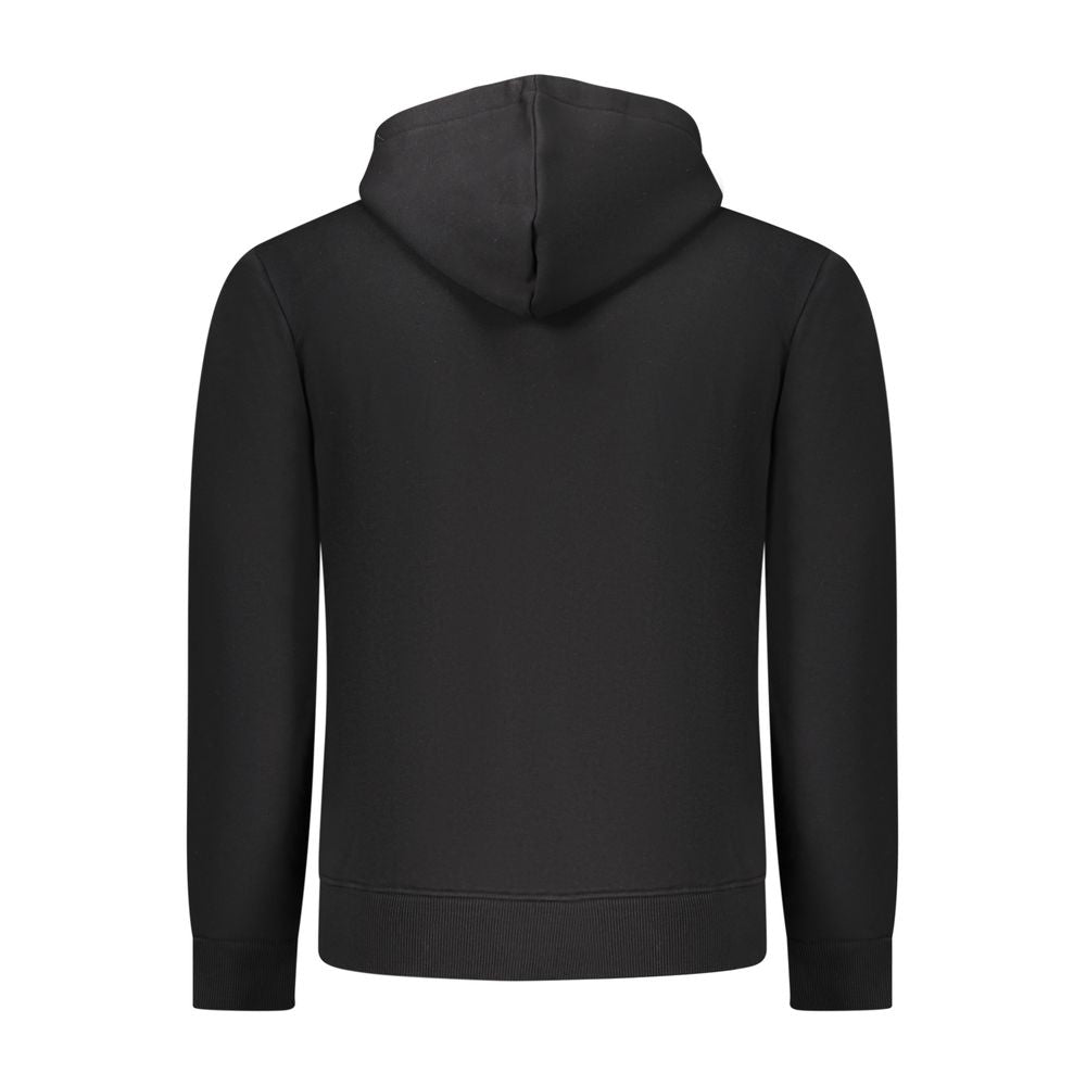 Coveri Moving Schwarzes Kapuzen-Sweatshirt für Herren aus Baumwolle