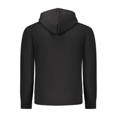 Coveri Moving Schwarzes Kapuzen-Sweatshirt für Herren aus Baumwolle