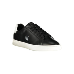 Calvin Klein Schwarzer Polyurethan Damen Sneaker