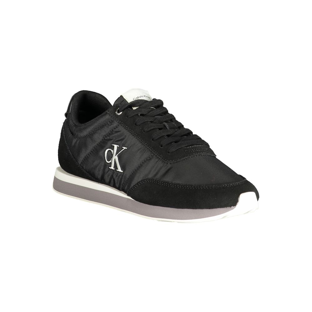 Calvin Klein Herren-Sneaker aus Polyester, Schwarz