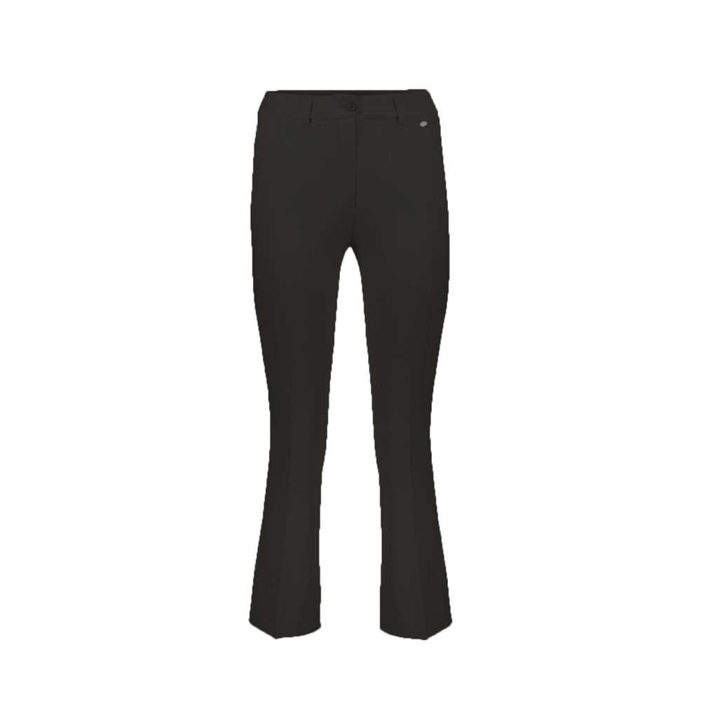 Herno Black Elastane Schlaghose