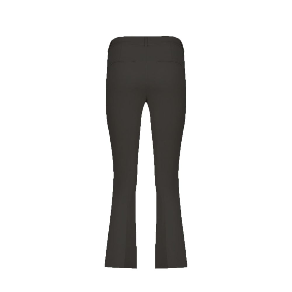 Herno Black Elastane Schlaghose