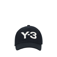 Y-3 Zwarte Katoenen Pet (Baseballpet)