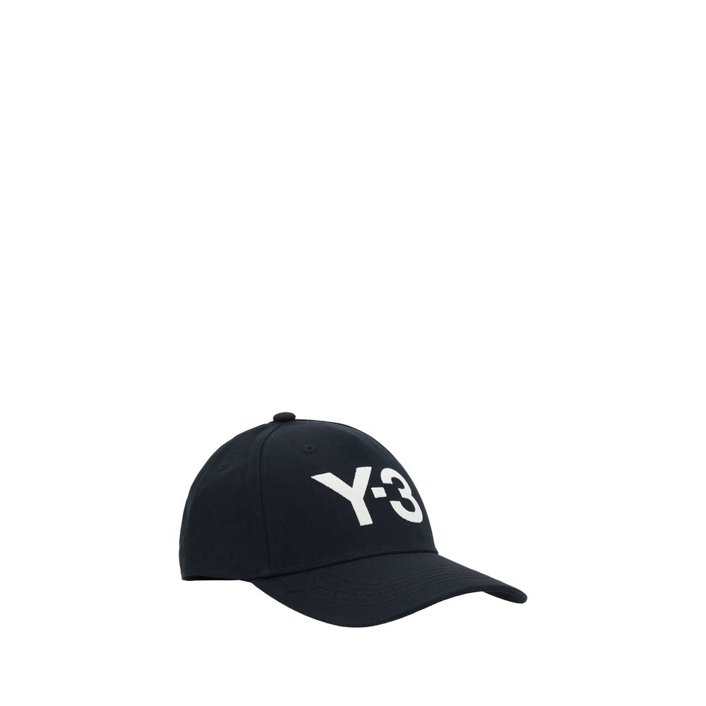Y-3 Zwarte Katoenen Pet (Baseballpet)