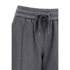 Brunello Cucinelli Gray Cotton Athletic Pants