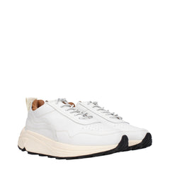Buttero White Leather Chunky Sneakers