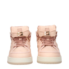 Fendi roze nylon hoge sneakers
