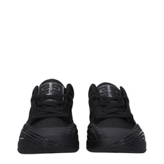 Givenchy Zwarte Stoffen Lage Sneakers