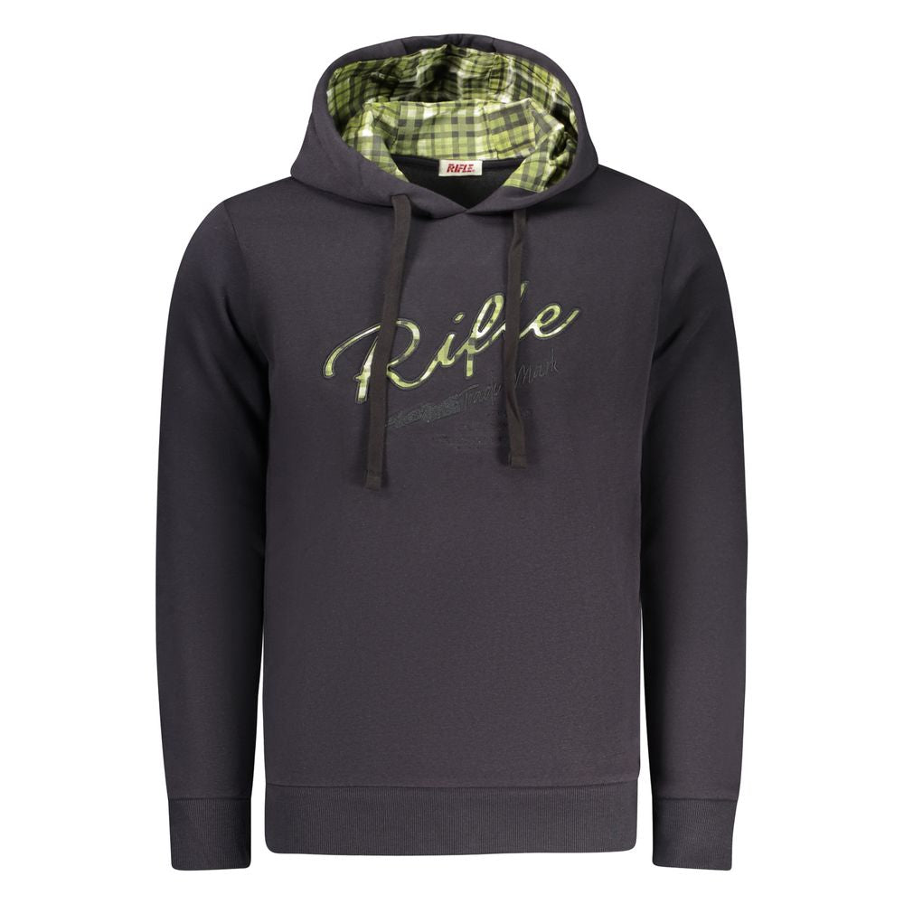Rifle Blue Baumwoll-Herrenhoodie