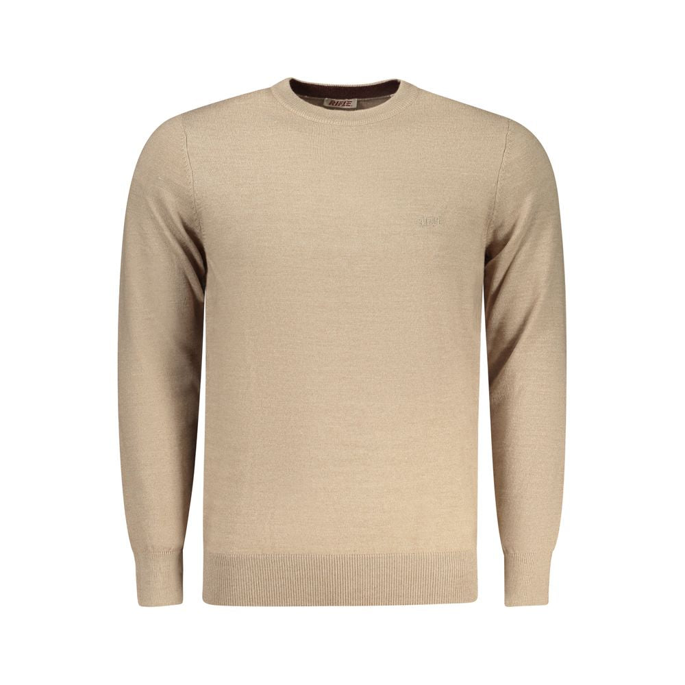 Rifle Beige Polyester Herrenpullover