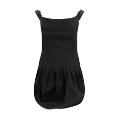 Magda Butrym Freizeitkleid aus schwarzem Polyester