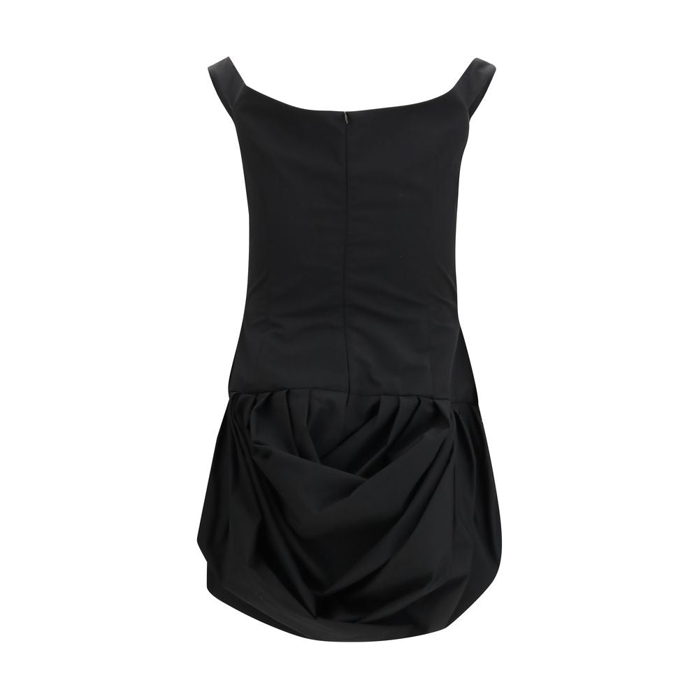 Magda Butrym Freizeitkleid aus schwarzem Polyester