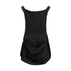Magda Butrym Freizeitkleid aus schwarzem Polyester