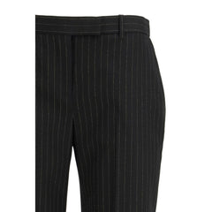 Alexander McQueen Zwarte Wollen Oves Aries Pantalon