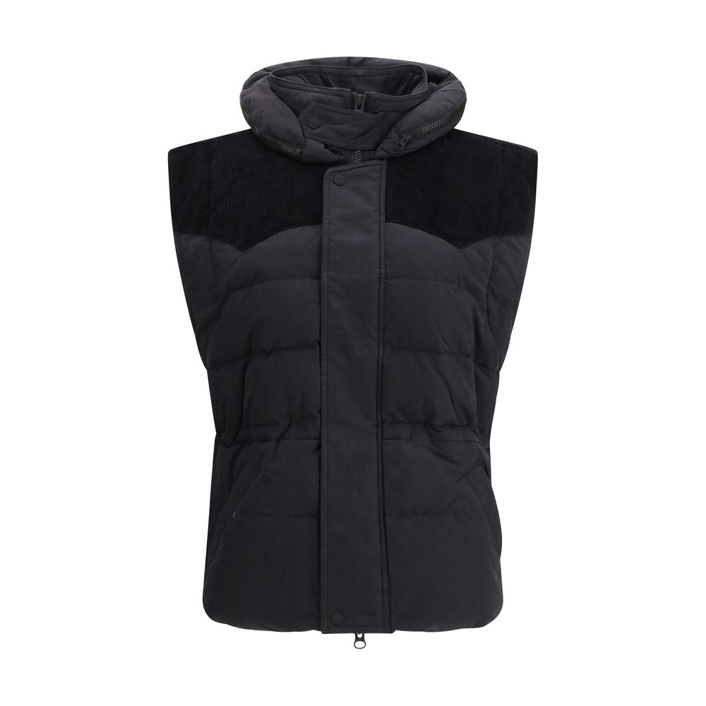 Marant Etoile Schwarze ärmellose Jacke aus Polyamid