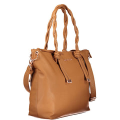 Valentino Bruine Polyethyleen Handtas