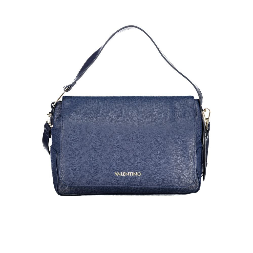 Mario Valentino Damen-Umhängetasche aus blauem Polyurethan