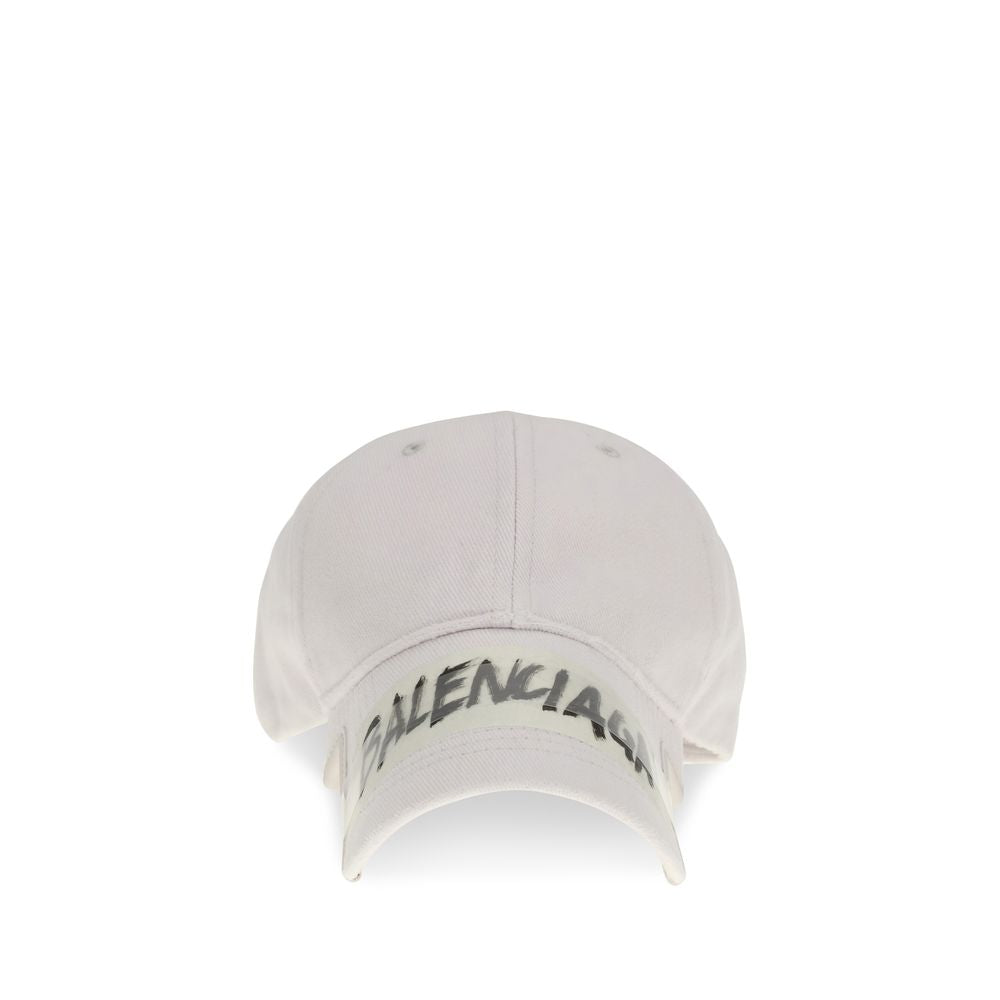 Balenciaga Kappe aus weißer Baumwolle (Baseballkappe)