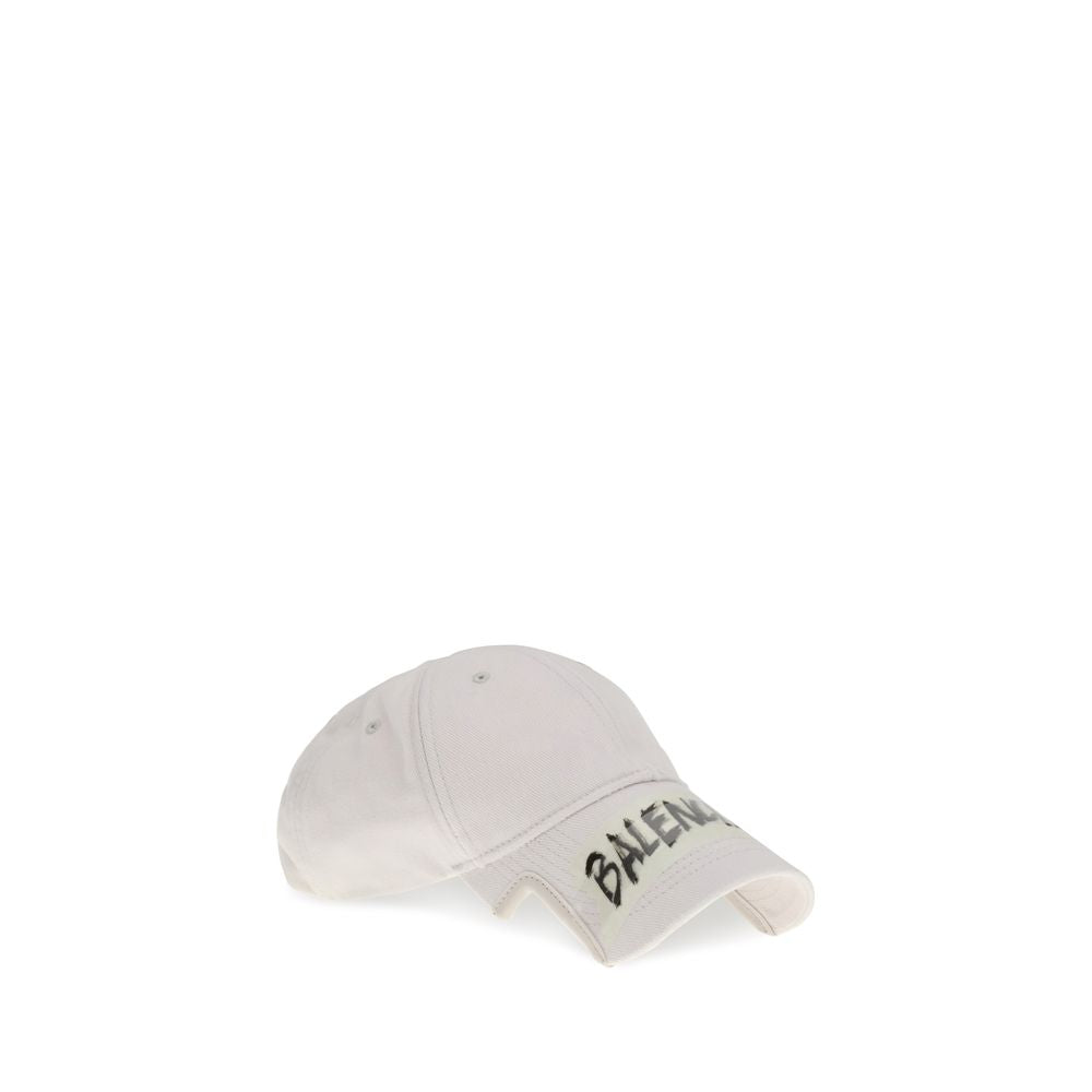 Balenciaga Kappe aus weißer Baumwolle (Baseballkappe)