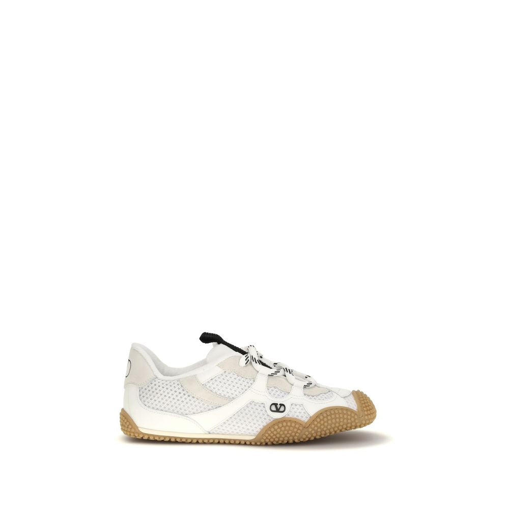 Valentino Garavani Weiße Kalbsleder Bos Taurus Athletic Sneakers
