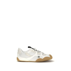 Valentino Garavani Weiße Kalbsleder Bos Taurus Athletic Sneakers