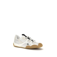 Valentino Garavani Weiße Kalbsleder Bos Taurus Athletic Sneakers
