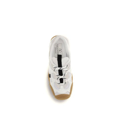 Valentino Garavani Weiße Kalbsleder Bos Taurus Athletic Sneakers