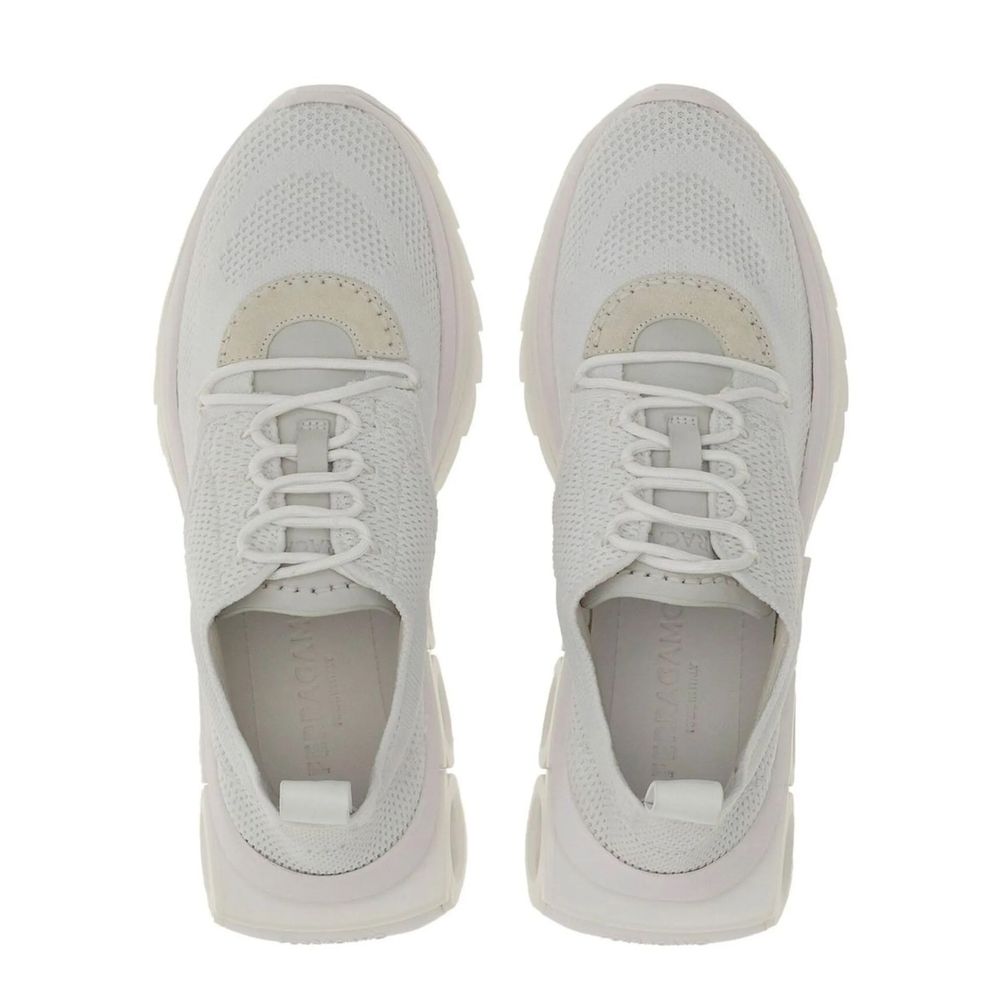Salvatore Ferragamo Weiße Nylon-Athletik-Sneakers