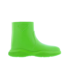 Prada Tweekleurige Rubberen Regenlaarzen