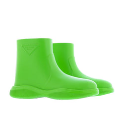 Prada Tweekleurige Rubberen Regenlaarzen