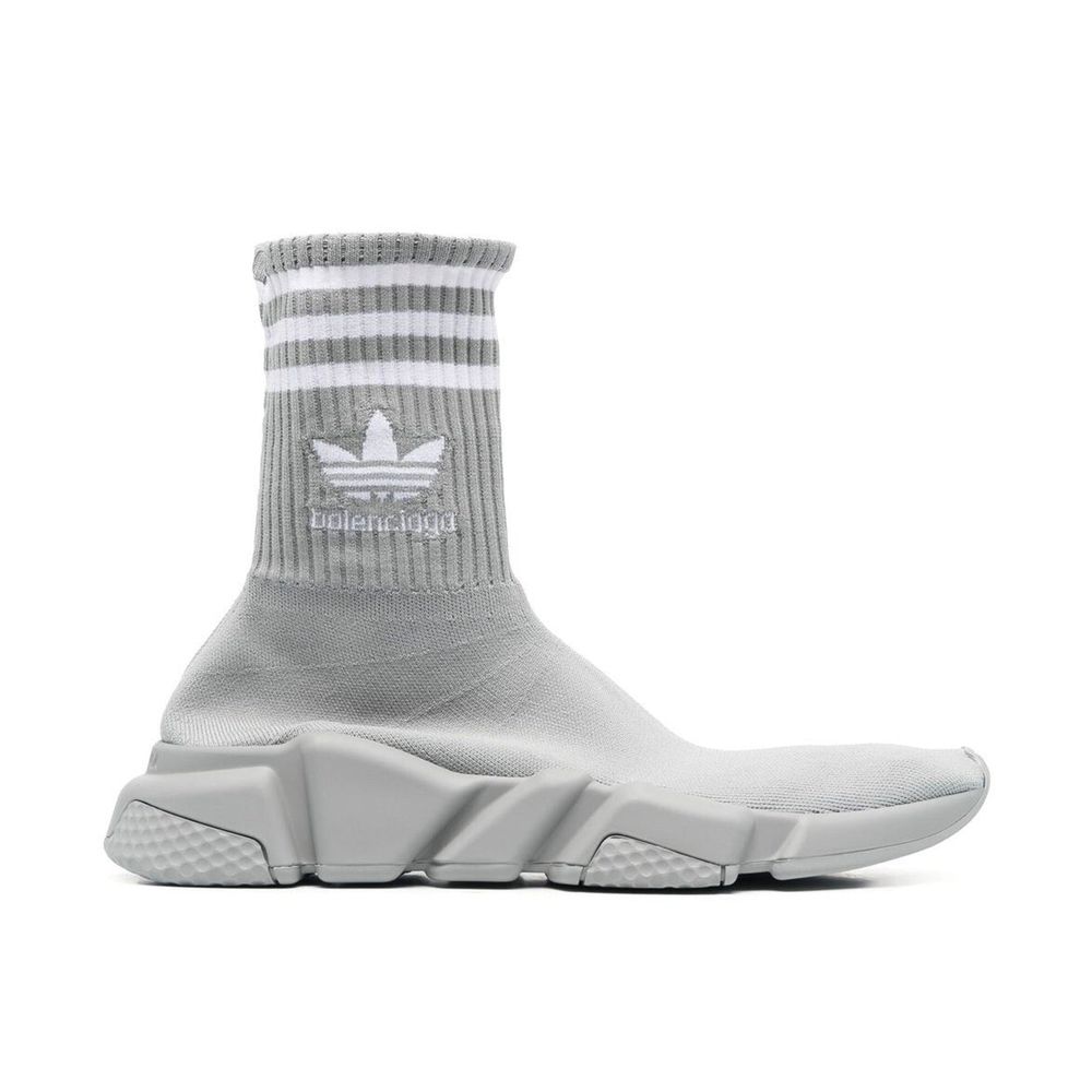 BALENCIAGA X ADIDAS Grau Nylon Athletic Sneakers