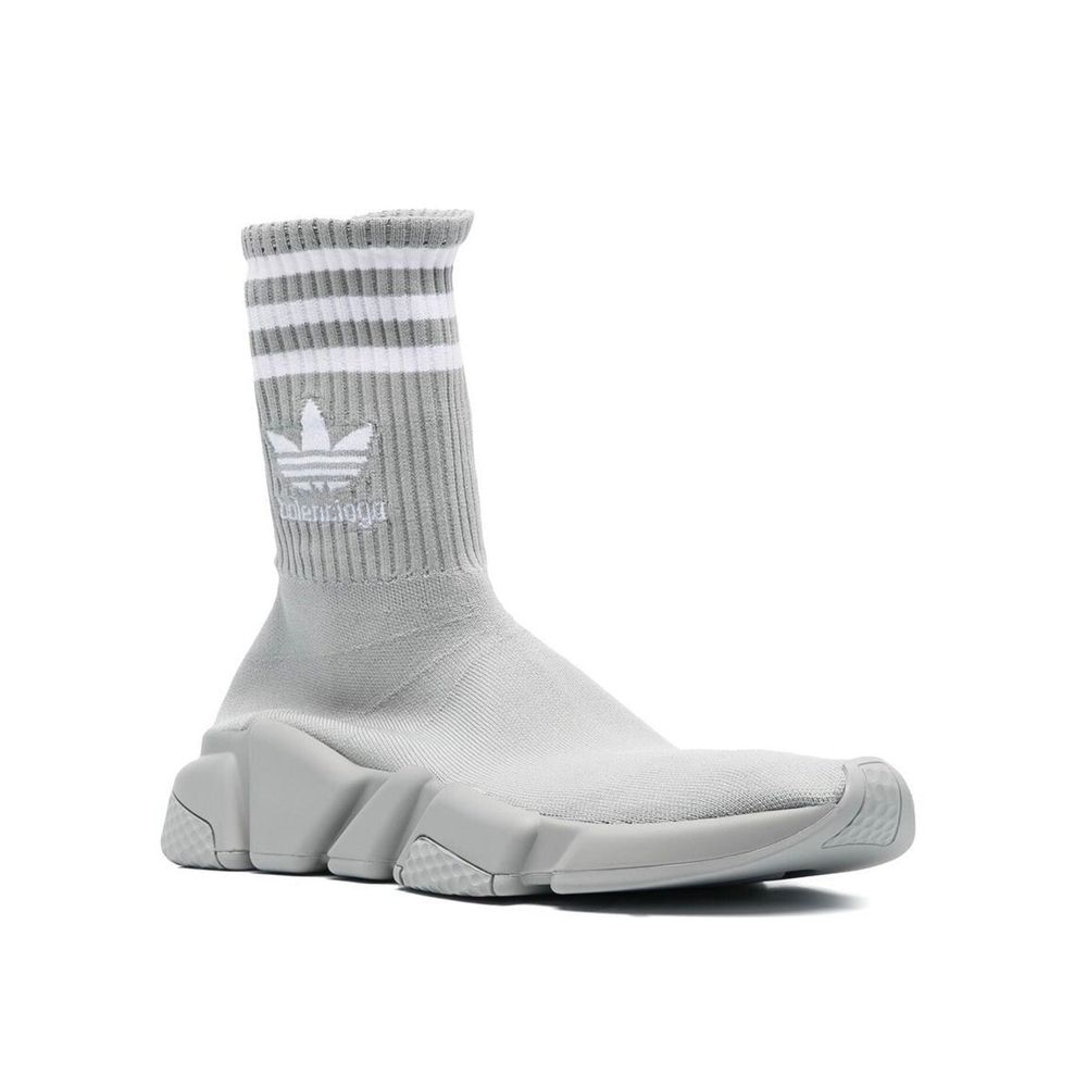BALENCIAGA X ADIDAS Grau Nylon Athletic Sneakers