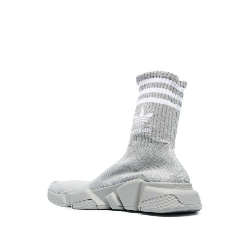 BALENCIAGA X ADIDAS Grau Nylon Athletic Sneakers